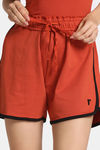 Rosaline Flex Fit Easy Movement Shorts - Burnt Ochre — thumbnail 5